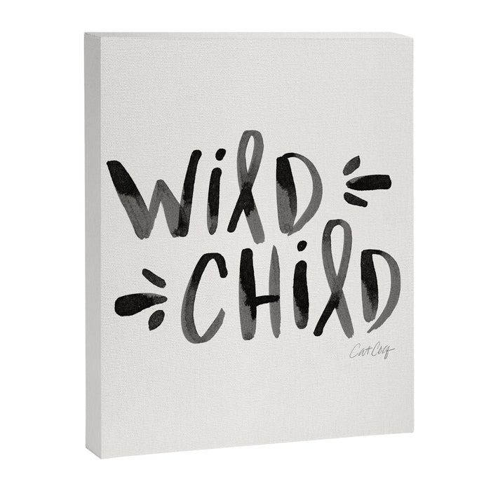 Wild Child - Black Canvas Print Gallery Image 1