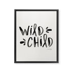 Wild Child - Black Framed Canvas Print Gallery Image 8