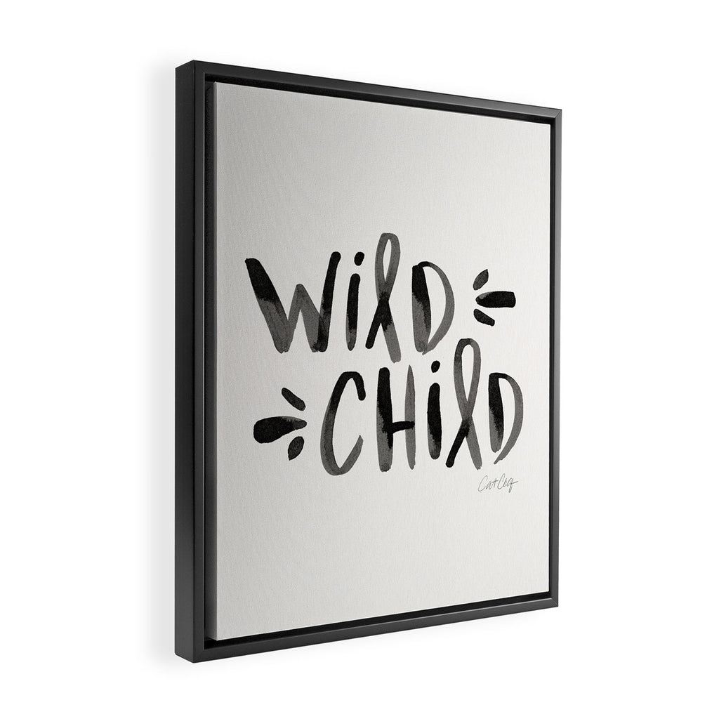 Wild Child - Black Framed Canvas Print Gallery Image 2