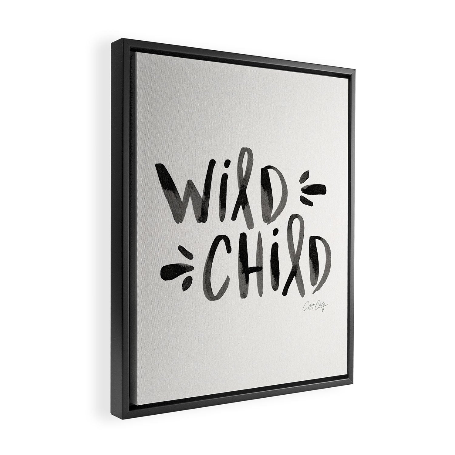 Wild Child - Black Framed Canvas Print Gallery Image 2
