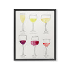 Wine Collection Framed Canvas Print Gallery Image 8