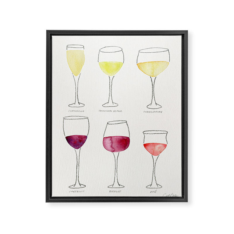 Wine Collection Framed Canvas Print Gallery Image 8