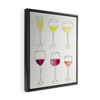 Wine Collection Framed Canvas Print Gallery Image 2