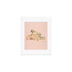 Zero F*cks Given - Blush & Gold Palette Art Print Gallery Image 1