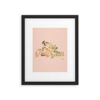 Zero F*cks Given - Blush & Gold Palette Framed Art Print Gallery Image 5