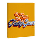 Zero F*cks Given - Yellow & Blue Palette Canvas Print Gallery Image 6