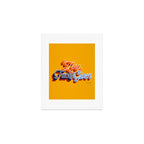 Zero F*cks Given - Yellow & Blue Palette Art Print Gallery Image 1