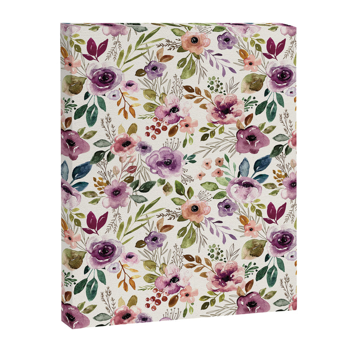 Autumn Amethyst Floral Canvas Print Gallery Image 1