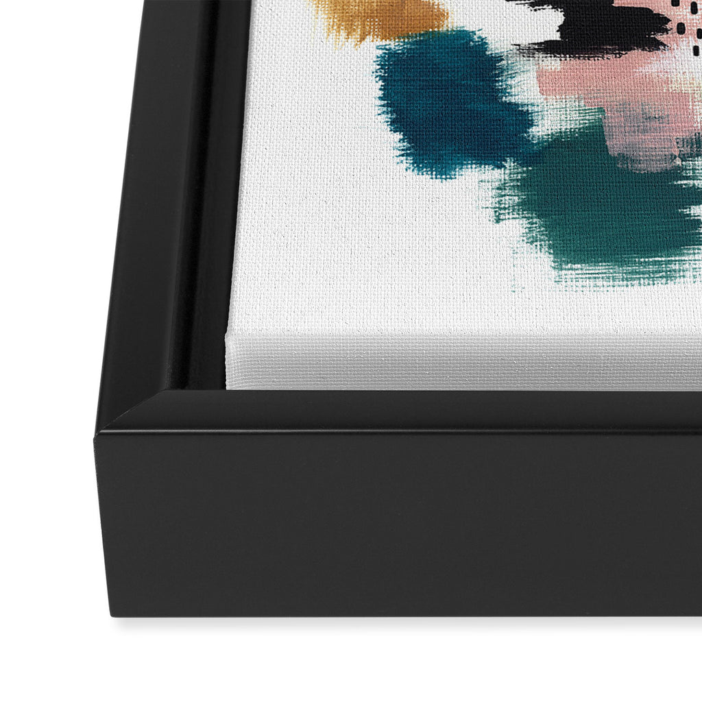 Brush Stroke Abstract Framed Canvas Print Gallery Image 3