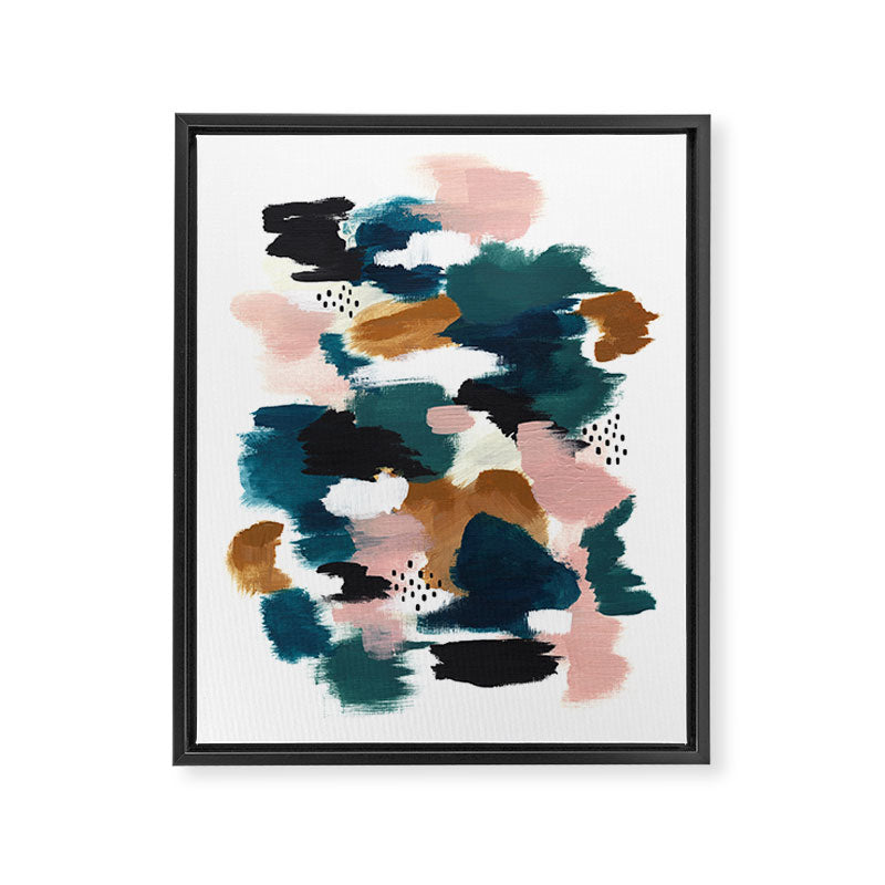 Brush Stroke Abstract Framed Canvas Print Gallery Image 6