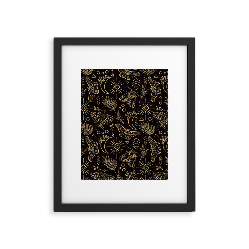 Callisto Moon Moths Framed Art Print Gallery Image 6