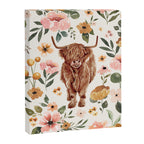 Cate & Rainn® Charlotte Floral Highland Cow Canvas Print Gallery Image 8
