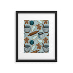 Christmas Baking, Christmas Cookies, Sugar Cookies, Gingerbread Man Framed Art Print Gallery Image 6