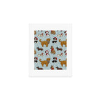 Christmas Puppies, Holiday Dog Print, Cute Puppy Pattern, Winter Pups Art Print Gallery Image 1