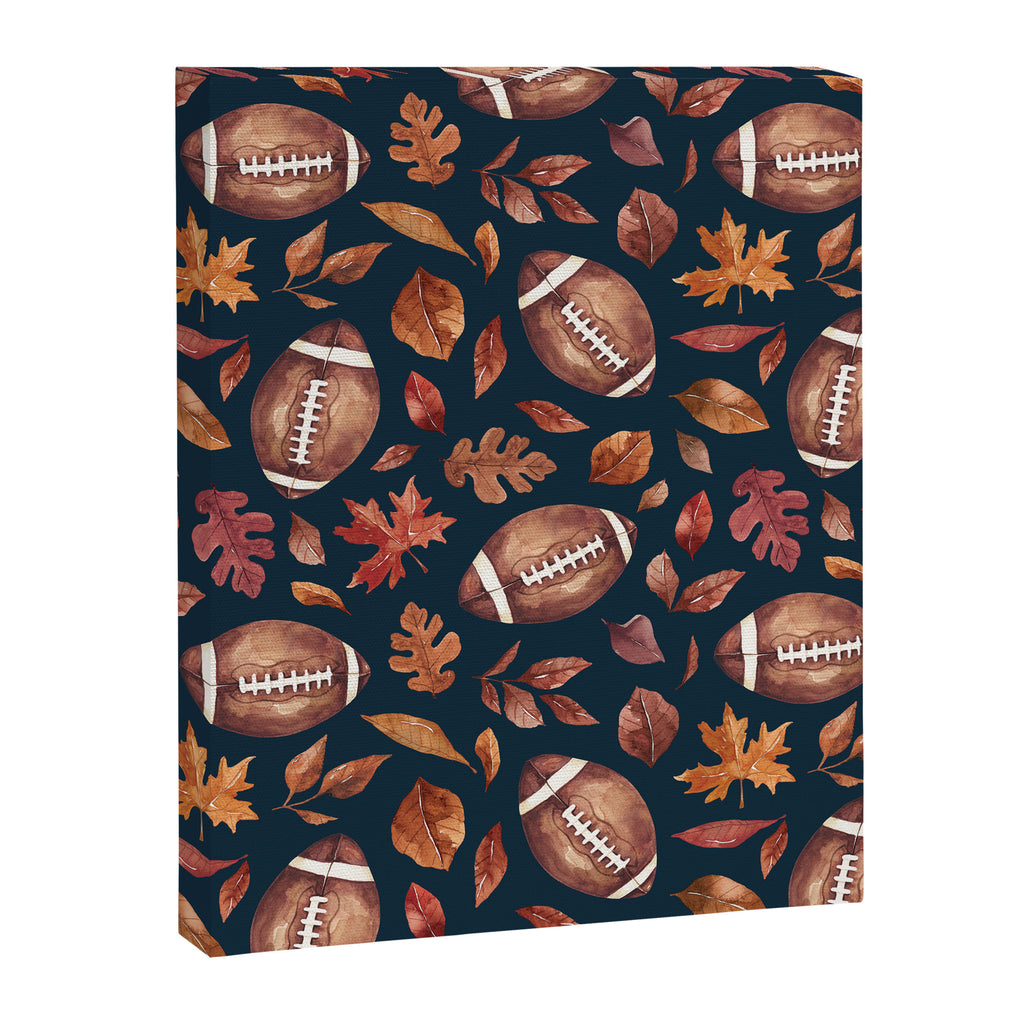 Fall Football - Navy Canvas Print Gallery Image 8