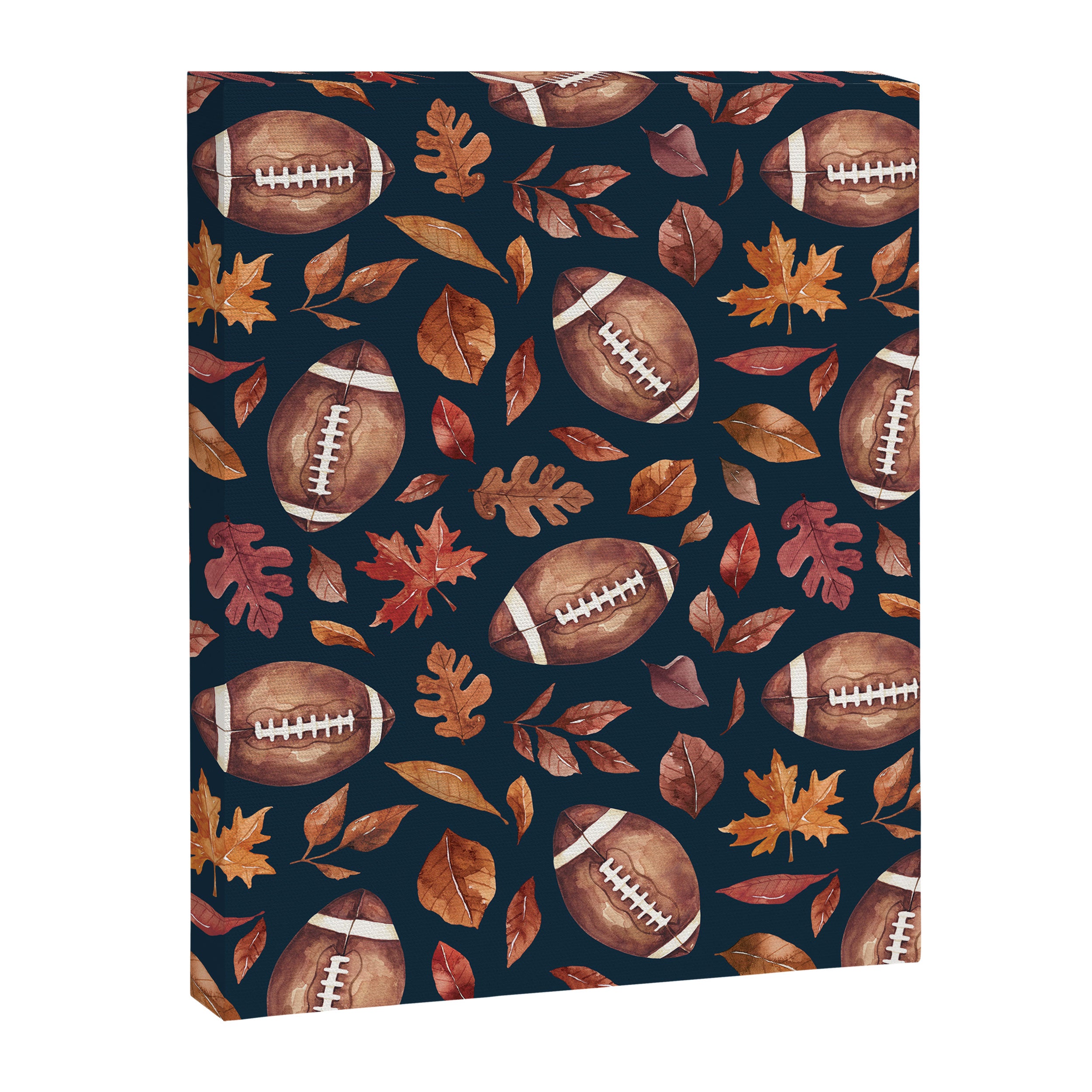 Fall Football - Navy Canvas Print Gallery Image 8