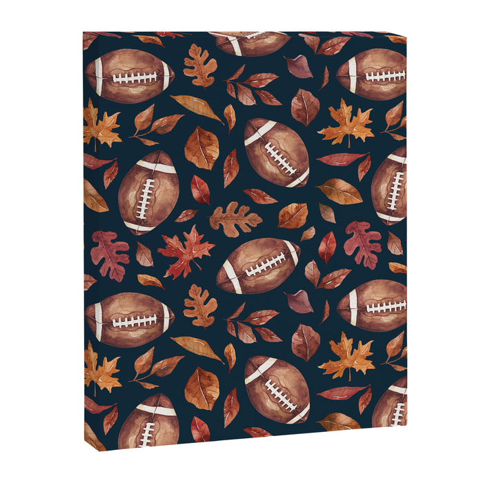 Fall Football - Navy Canvas Print Gallery Image 1