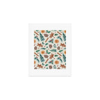 Farm house Christmas Burlap Art Print Gallery Image 1