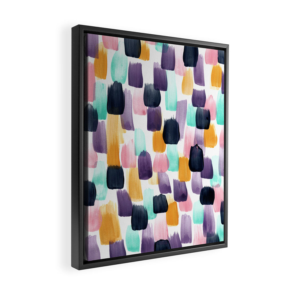 Kaleidoscope, Abstract Painting, Abstract Print, Color Pop, Pattern, Framed Canvas Print Gallery Image 2