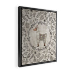 Lala Llama Framed Canvas Print Gallery Image 2