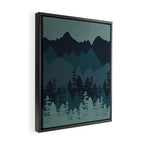 Mountain Range, Blue Mountains, Forest, Nature, Silhouette, National Park Framed Canvas Print Gallery Image 2
