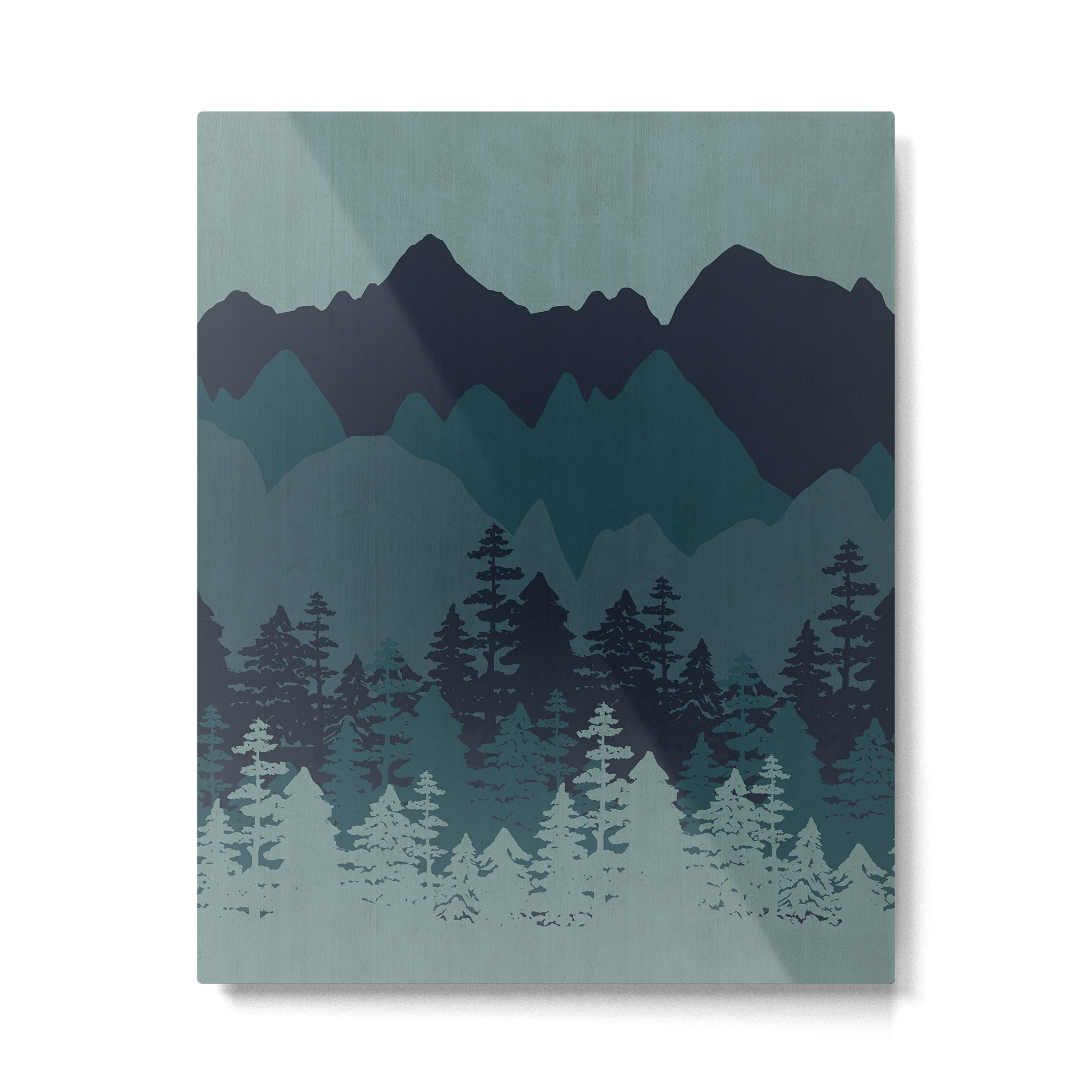 Mountain Range, Blue Mountains, Forest, Nature, Silhouette, National Park Metal Print Gallery Image 6
