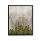 Mountain Range Woodland Forest Framed Canvas Print Gallery Image 8