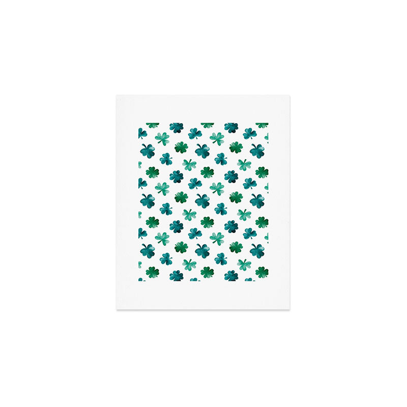 St. Patrick's Day Shamrocks Art Print Gallery Image 1