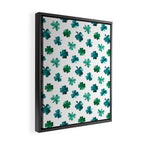 St. Patrick's Day Shamrocks Framed Canvas Print Gallery Image 2