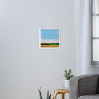 Peaceful Wheat Harvest Evening Art Print Gallery Image 3