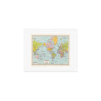World Map Art Print Gallery Image 1