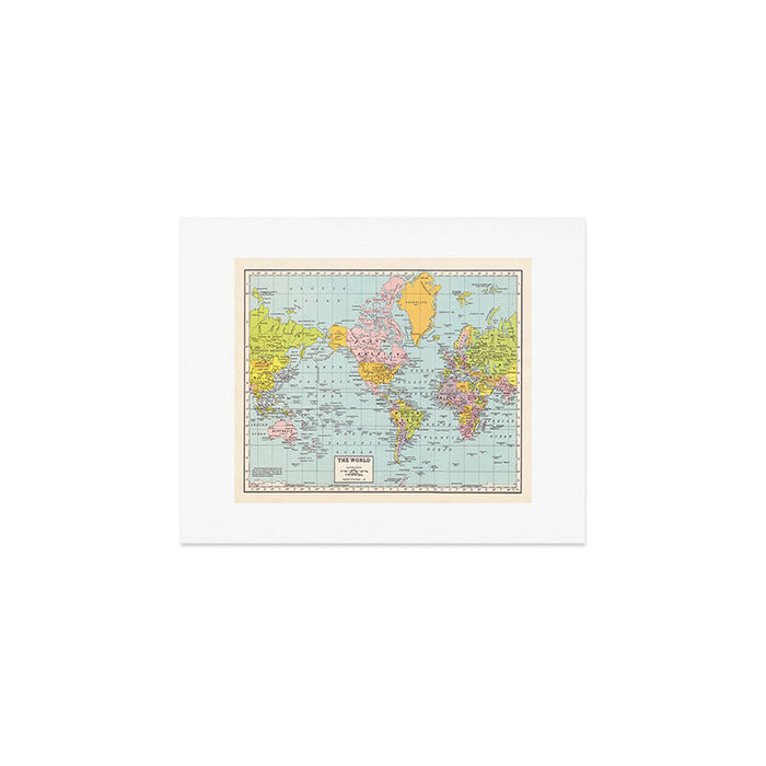 World Map Art Print Gallery Image 1