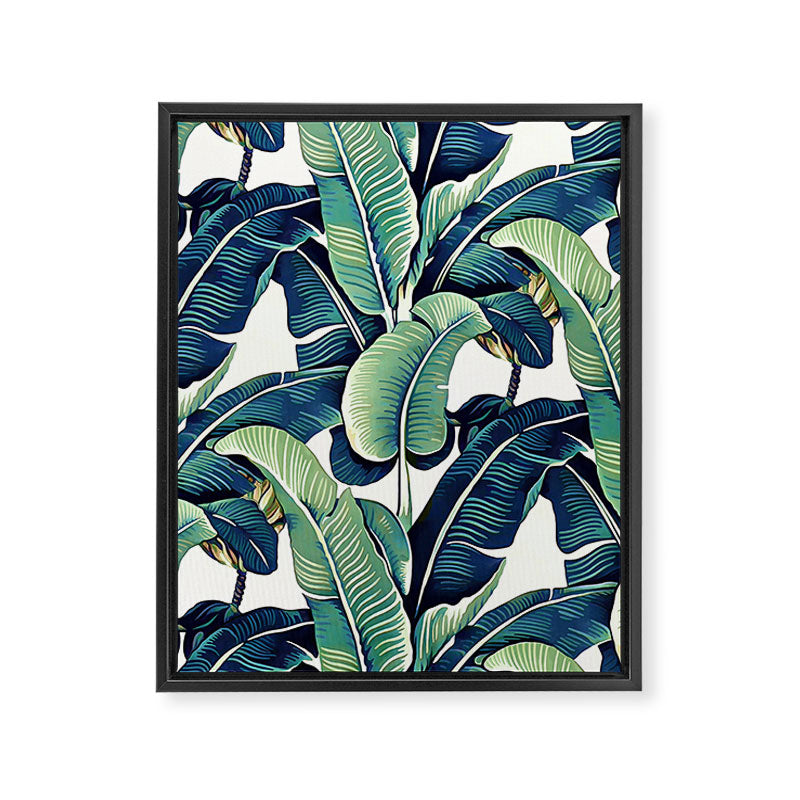 Banana leaves Framed Canvas Print Gallery Image 6