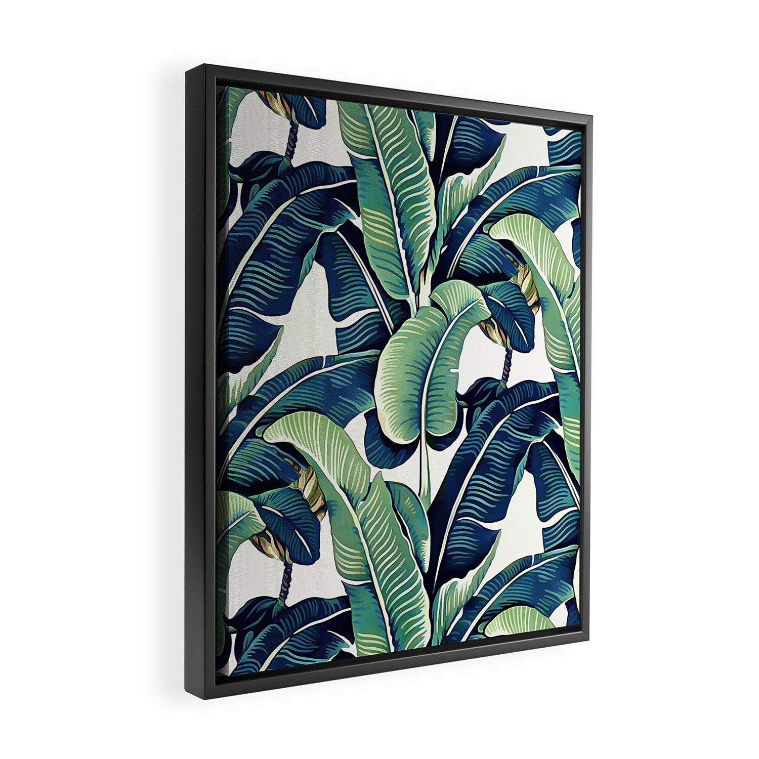 Banana leaves Framed Canvas Print Gallery Image 2