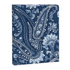 Blue indigo paisley Canvas Print Gallery Image 8