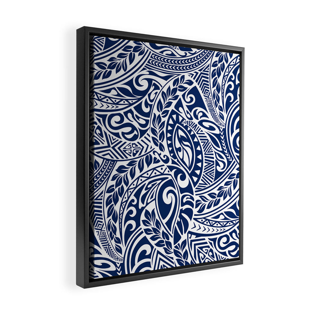 Hawaiian Tribal Pattern III Framed Canvas Print Gallery Image 2