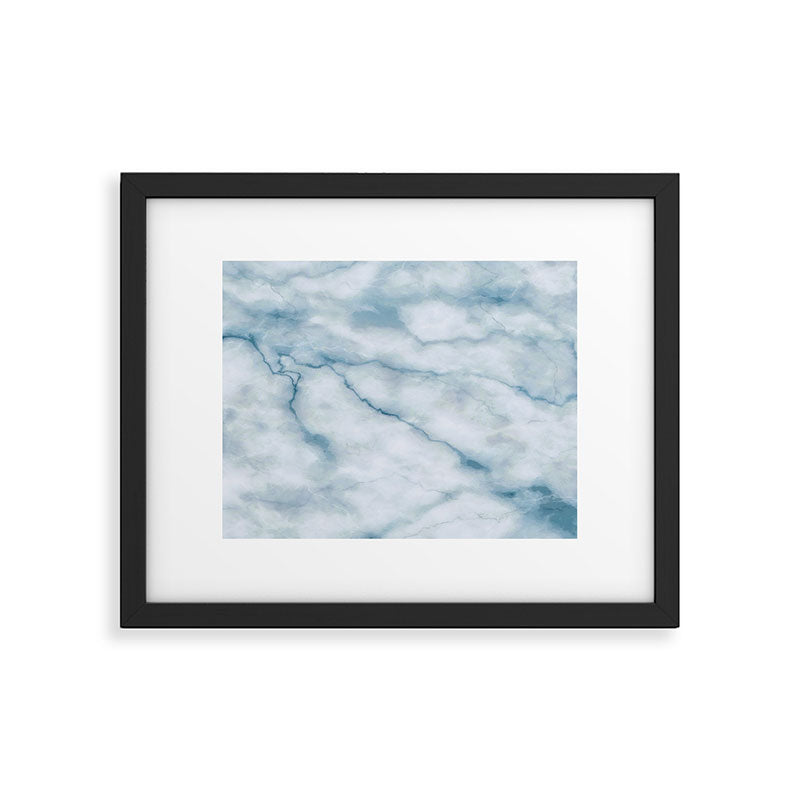 Light blue marble texture Framed Art Print Gallery Image 5