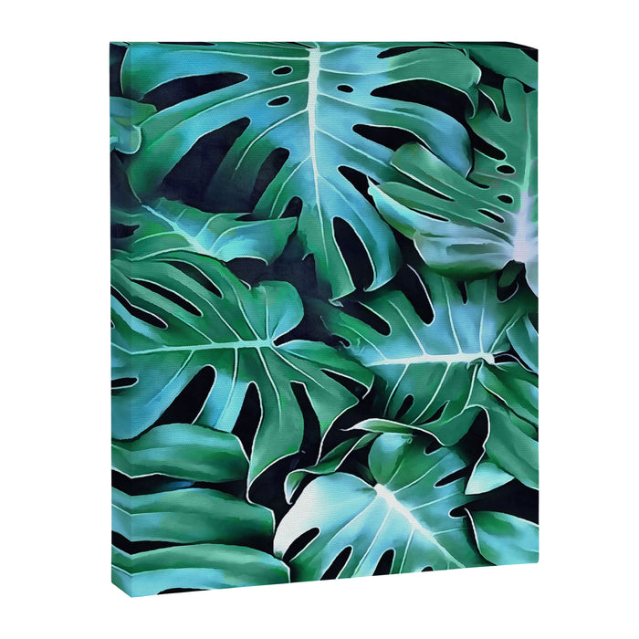 Monstera leaves Canvas Print Gallery Image 1