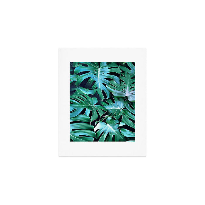 Monstera leaves Art Print Gallery Image 1