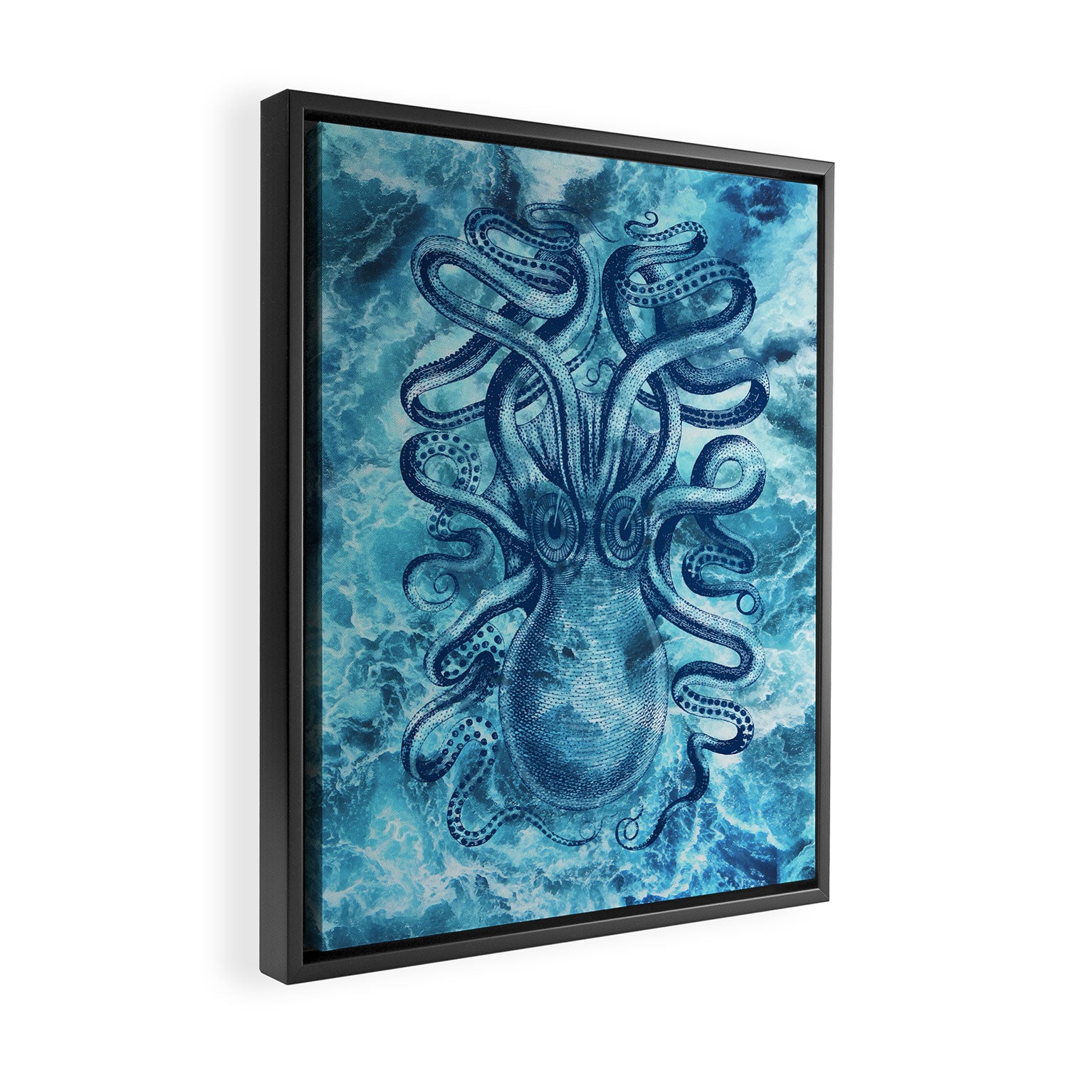 Octopus Framed Canvas Print Gallery Image 2