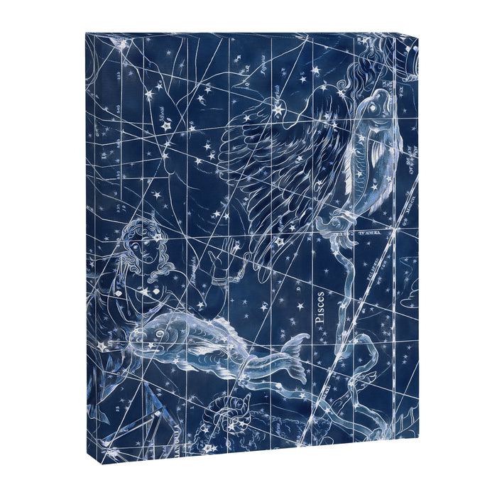 Pisces sky star map Canvas Print Gallery Image 1