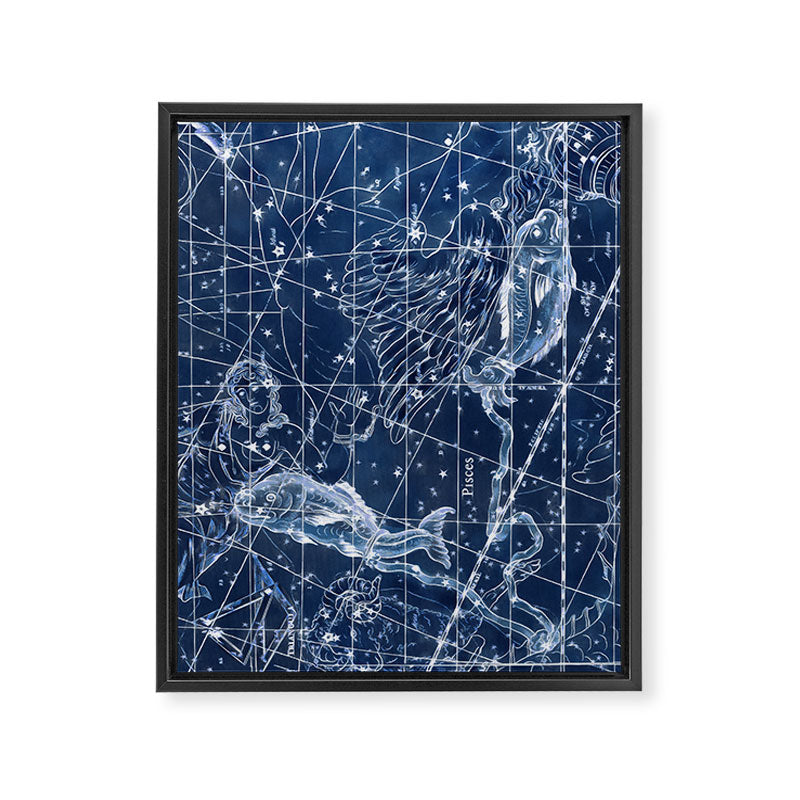 Pisces sky star map Framed Canvas Print Gallery Image 8