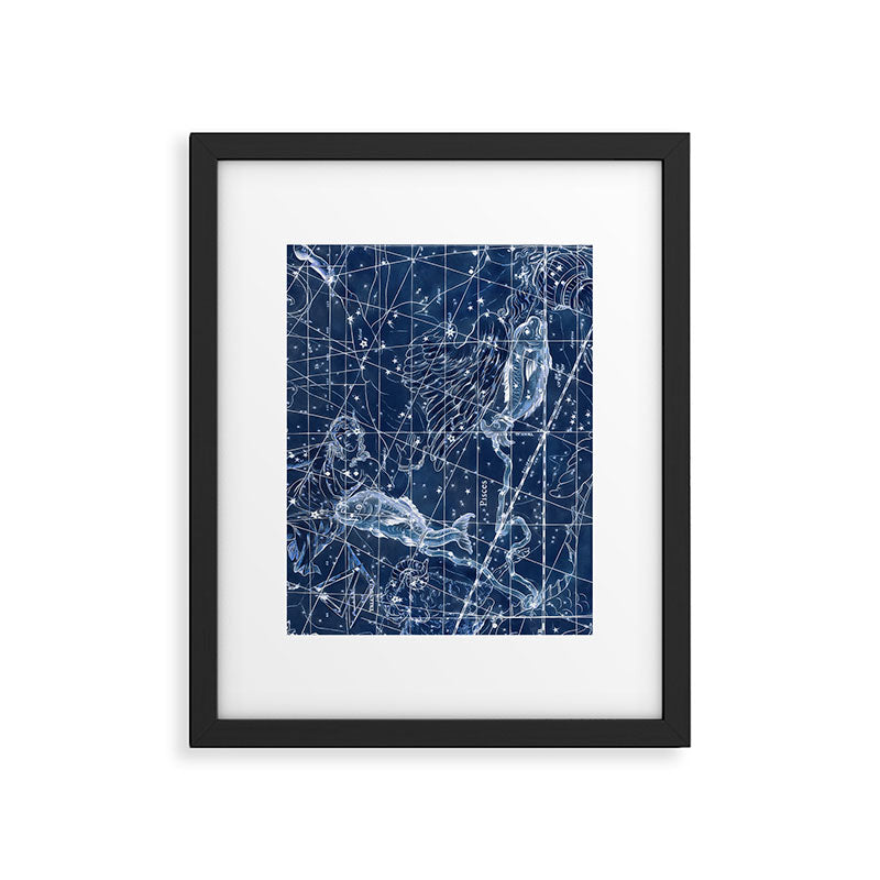 Pisces sky star map Framed Art Print Gallery Image 6