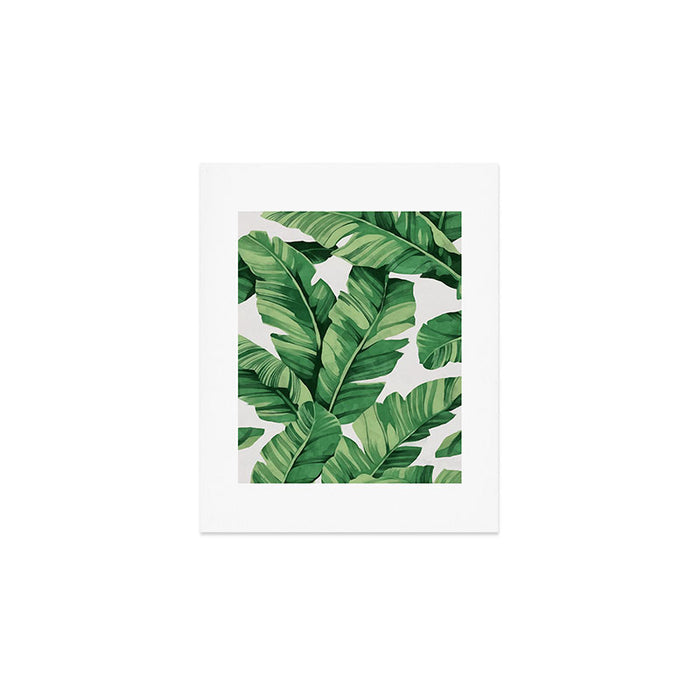 Tropical banana leaves Art Print Gallery Image 1