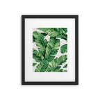 Tropical banana leaves Framed Art Print Gallery Image 5