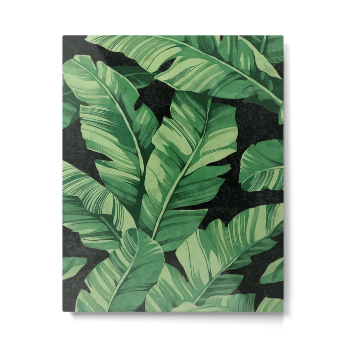 Tropical banana leaves II Metal Print Gallery Image 1