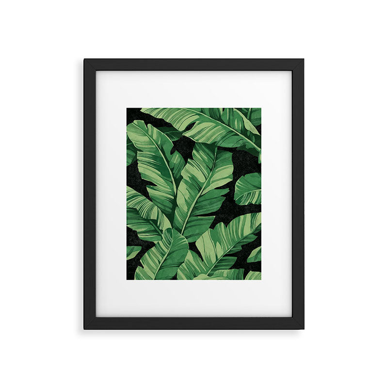 Tropical banana leaves II Framed Art Print Gallery Image 5