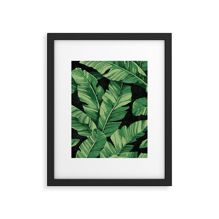 Tropical banana leaves II Framed Art Print Gallery Image 1
