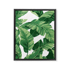 Tropical banana leaves IV Framed Canvas Print Gallery Image 6