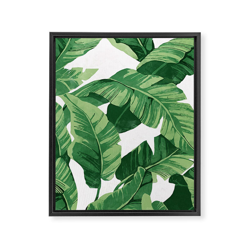 Tropical banana leaves IV Framed Canvas Print Gallery Image 6